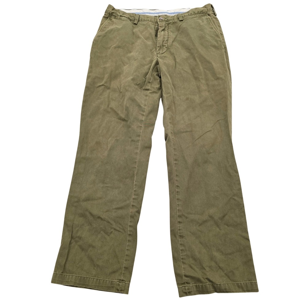 Polo Ralph Lauren Mens Classic Fit Chino Pants Olive Green Cotton 36x32